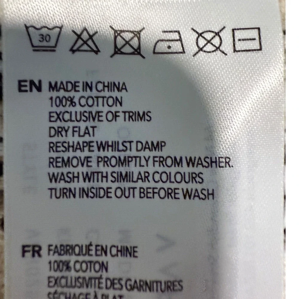 Varley Knowles Textured Knit Vest Sleeveless Top Beige Black Size M NWT - Picture 9 of 10